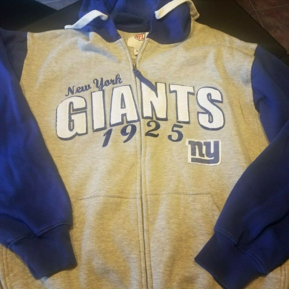 ny giants zip up hoodie